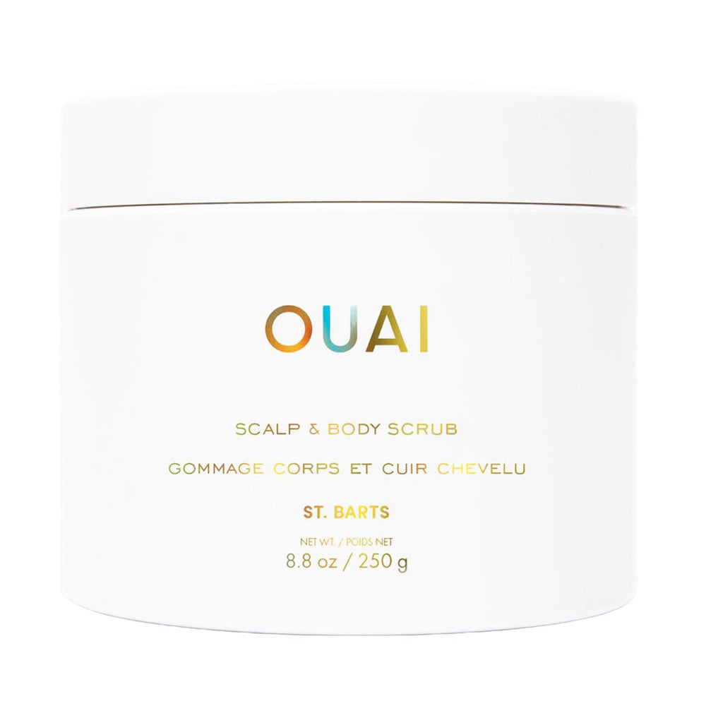 OUAI frasco frontal del producto mostrando diseño y tamaño
