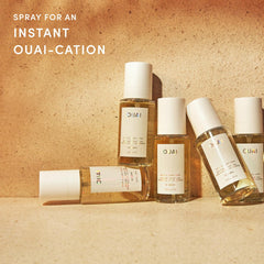 OUAI misting on hair with lightweight fragrance boost and fresh finish