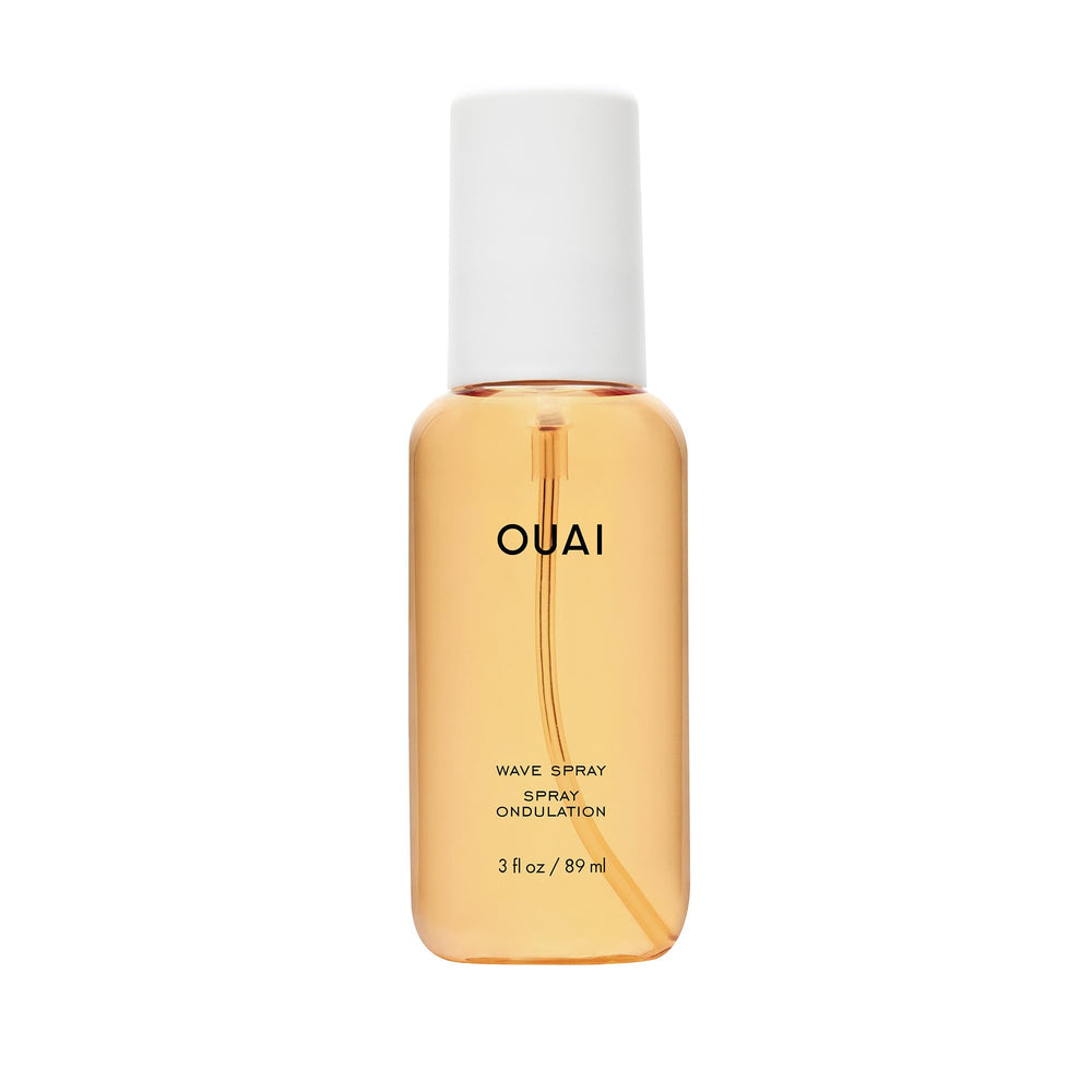 OUAI frente del envase travel size mostrando diseño y practicidad