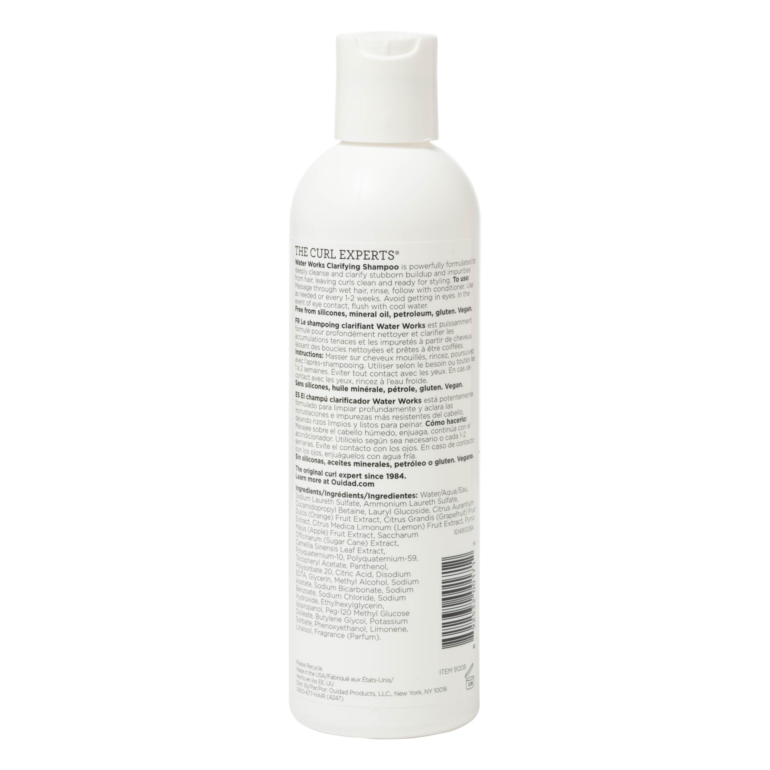 Ouidad textura de espuma cremosa del champú que preserva humedad