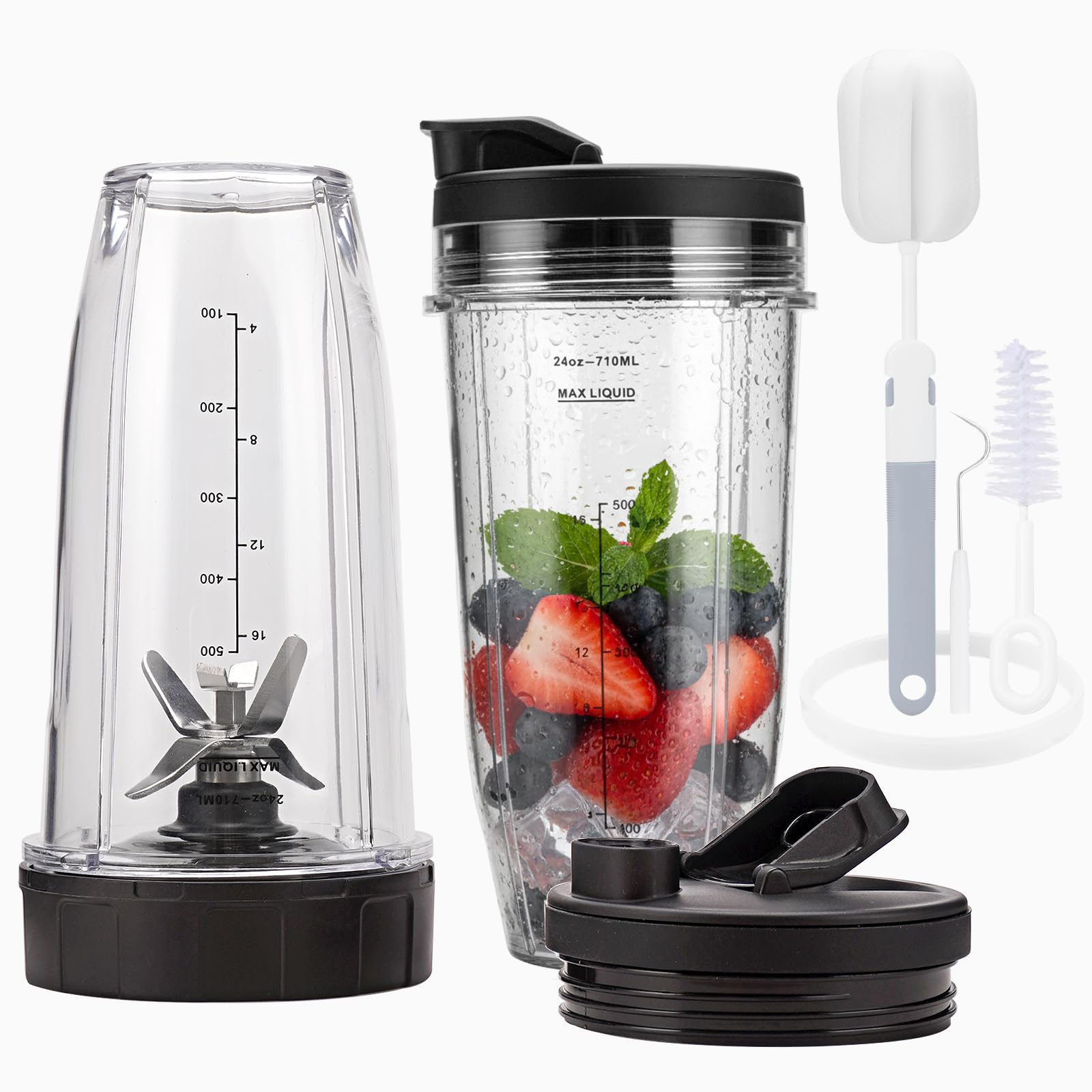 OUKELAN vaso 24 oz frontal mostrando capacidad y diseño seguro