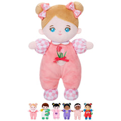 OUOZZZ muñeca frontal tulip pink mostrando diseño adorable y confort