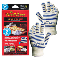 Ove Glove front packaging showing pair and features for safe storage