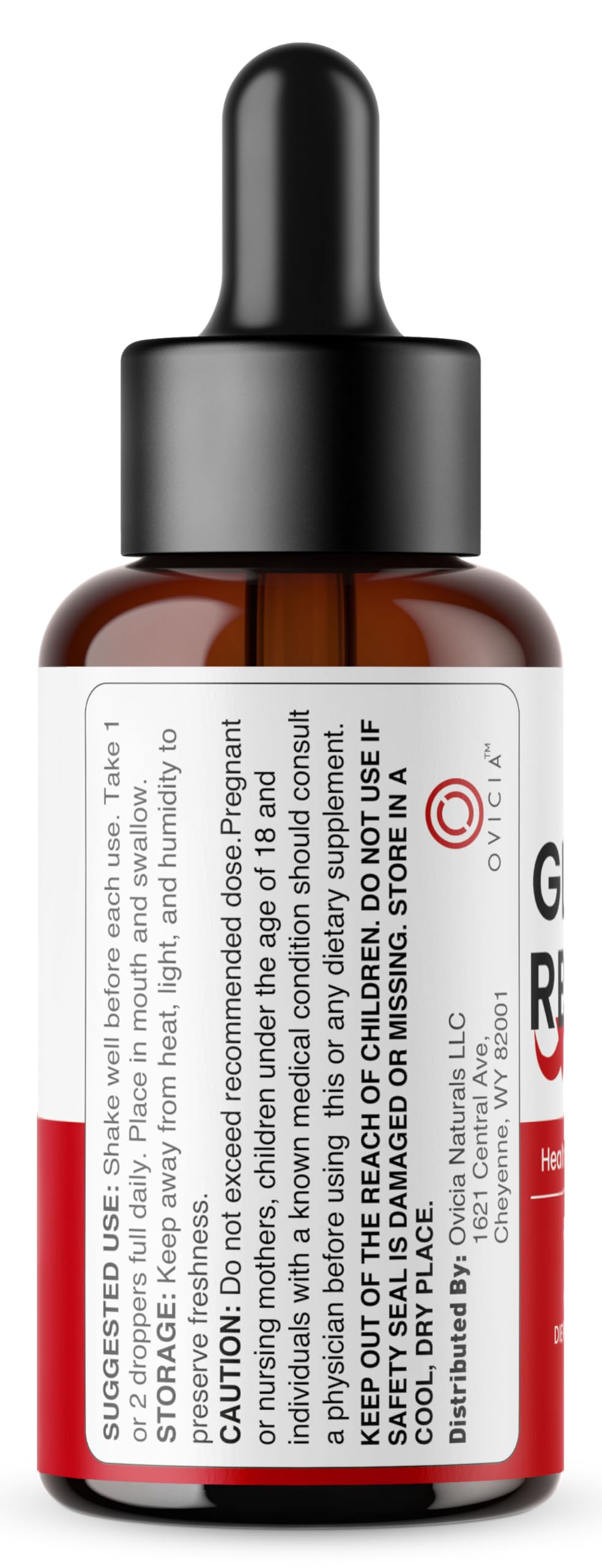 OVICIA etiqueta con lista de ingredientes para transparencia y confianza