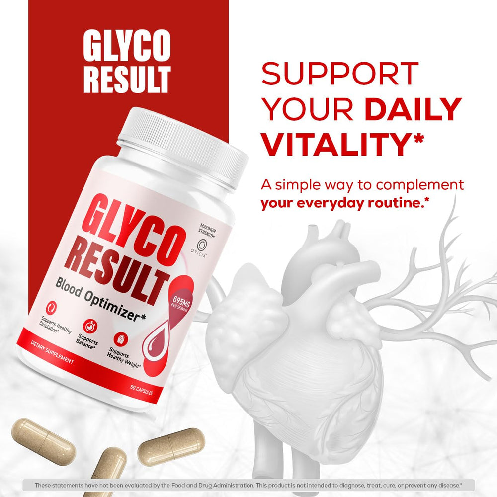 OVICIA Glyco Result cápsulas en primer plano mostrando textura y tamaño