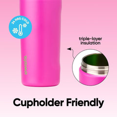 Owala in use by child showing comfortable grip and easy drinking