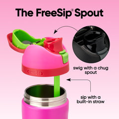 Owala lid close-up with locking push-button showing secure closure benefit