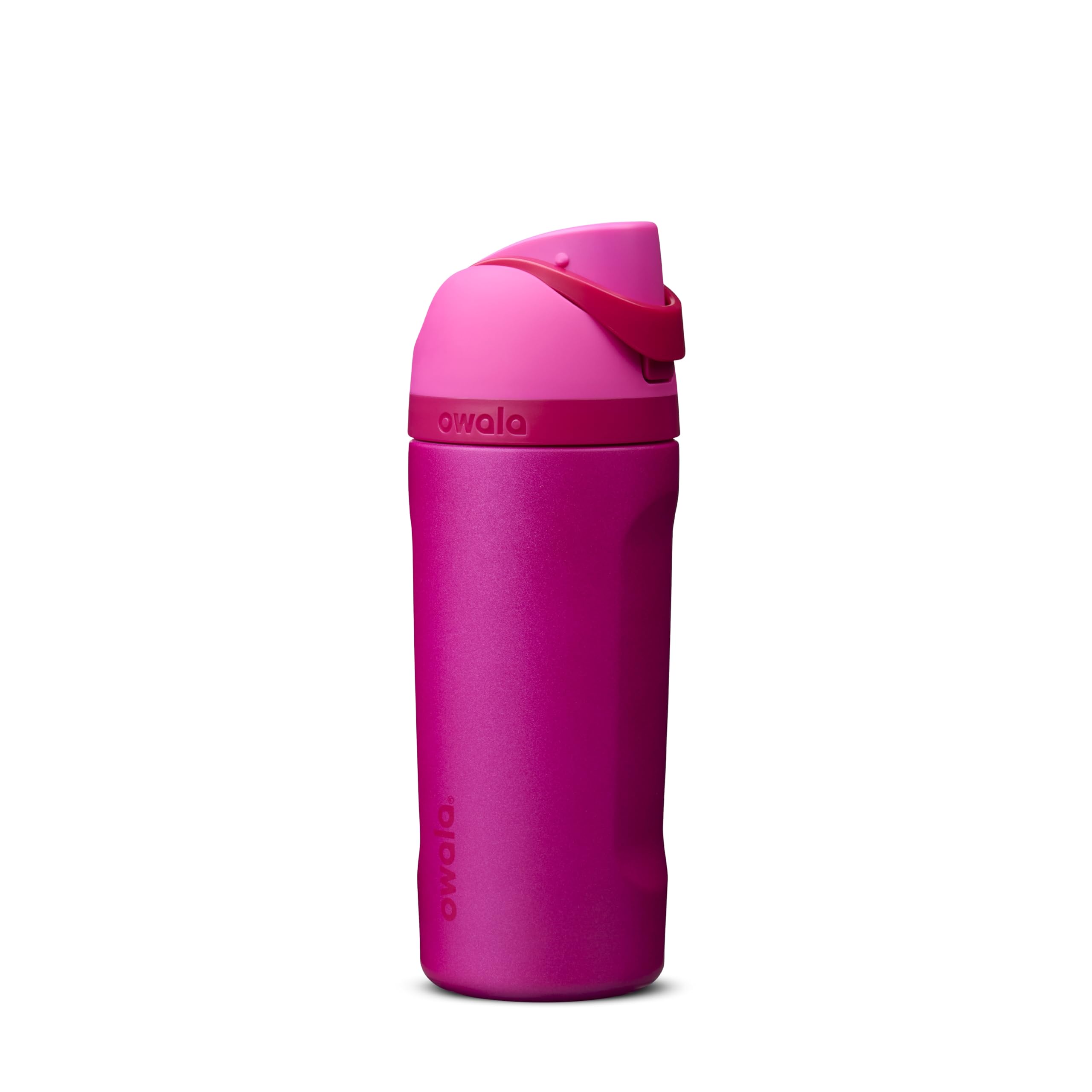 Owala FreeSip frente del envase mostrando diseño colorido y capacidad 16 oz