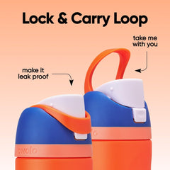 Owala FreeSip wide-mouth filled with ice demonstrating easy filling and cooling