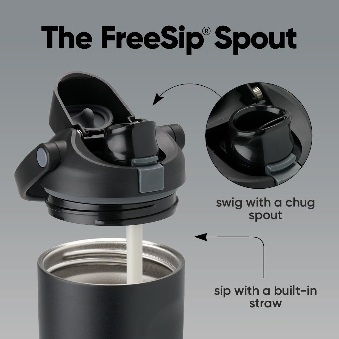 Owala FreeSip Sway tapa con boquilla 2‑en‑1, protección higiénica