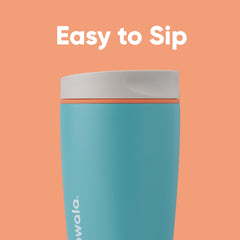 Owala SmoothSip primer plano de la boquilla slider que ofrece un sorbo suave y cómodo