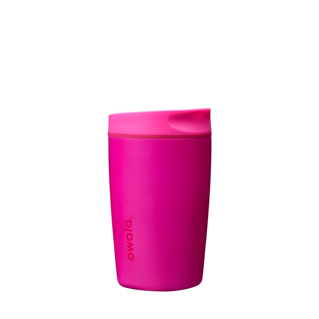 Owala vaso frontal mostrando diseño y tamaño, portátil y elegante
