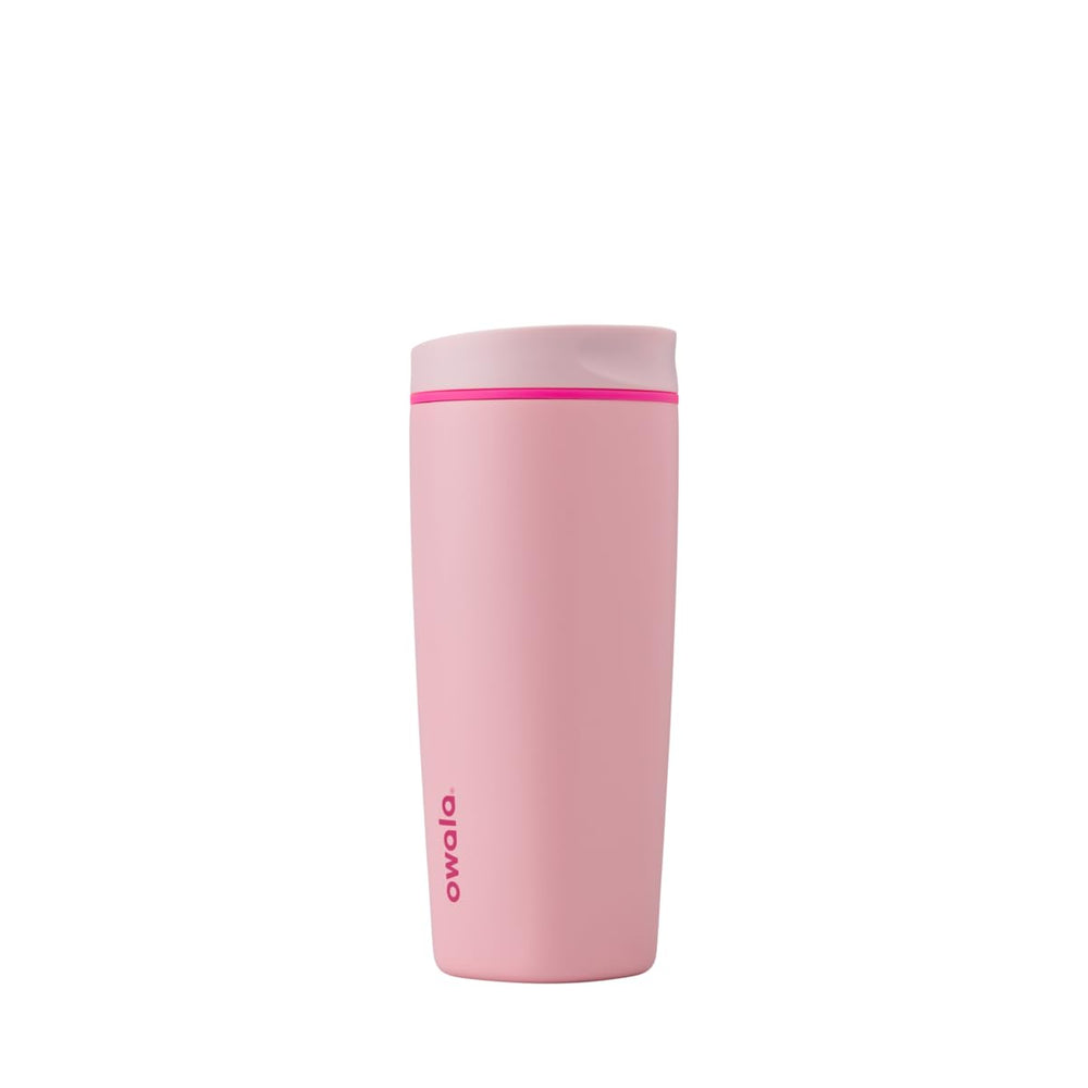 Owala SmoothSip vista frontal mostrando color Pucker Up y acabado resistente