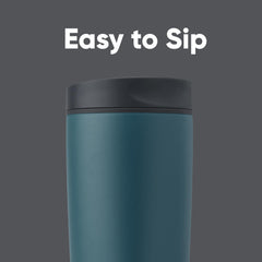 Owala detalle de la tapa SmoothSip Slider que evita derrames