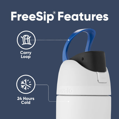 Owala Stormtrooper lid detail with push-button lock for spill prevention