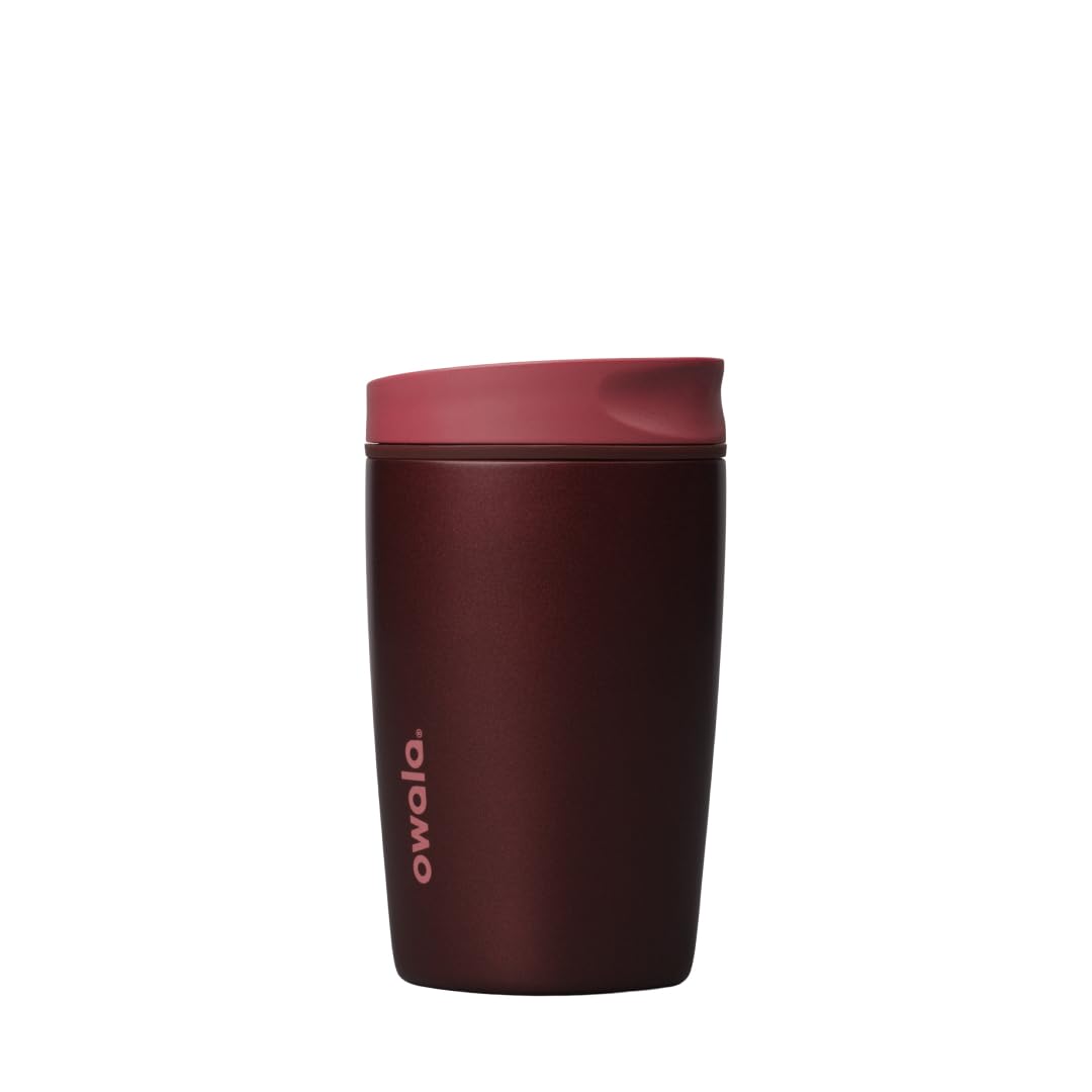Owala vaso Black Cherry vista frontal elegante y portable
