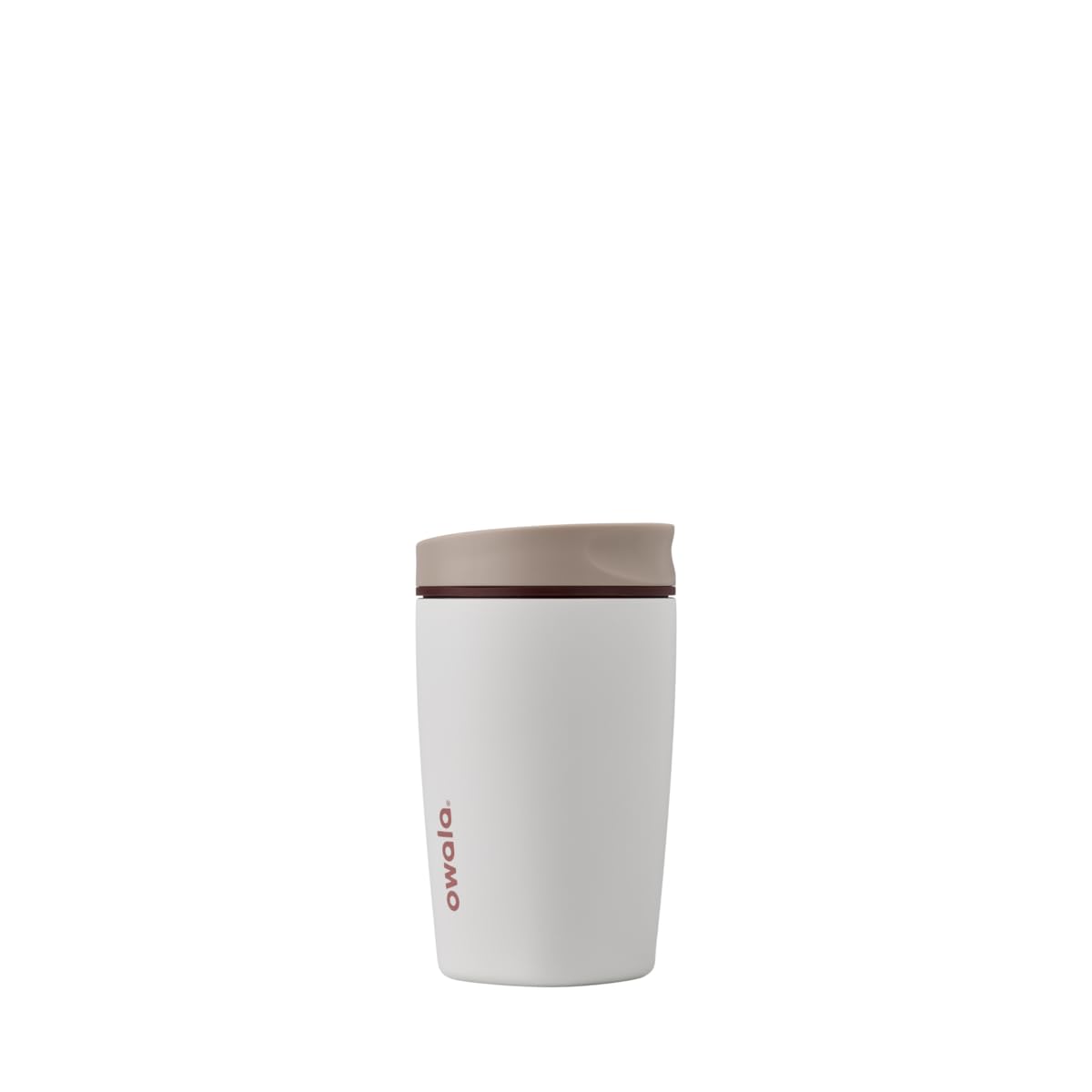 Owala vaso frontal Vanilla Bean mostrando diseño y color prácticos