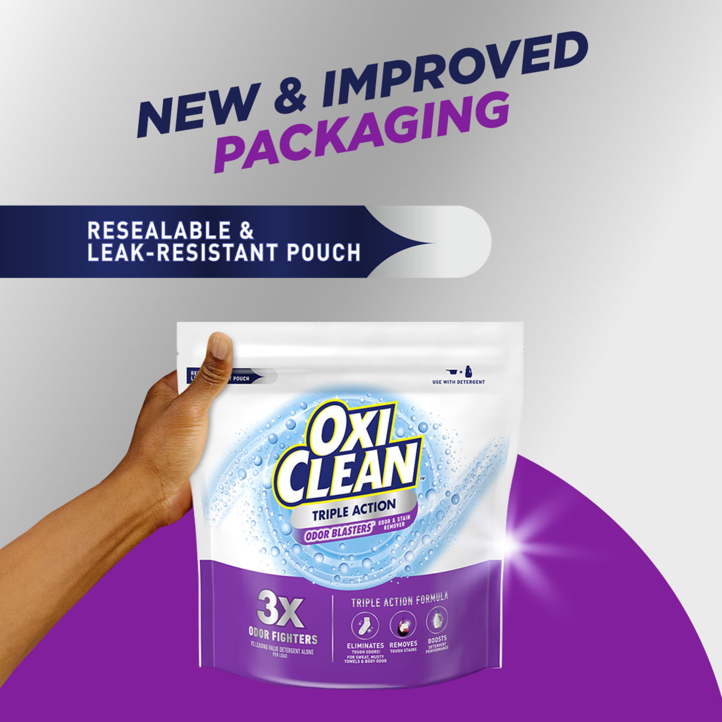 OxiClean cama de mascota limpia evidenciando eliminación de olores