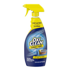 OxiClean primer plano de la textura del líquido que penetra manchas