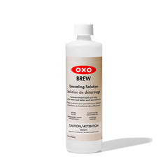 OXO BREW botella frontal mostrando etiqueta y uso seguro