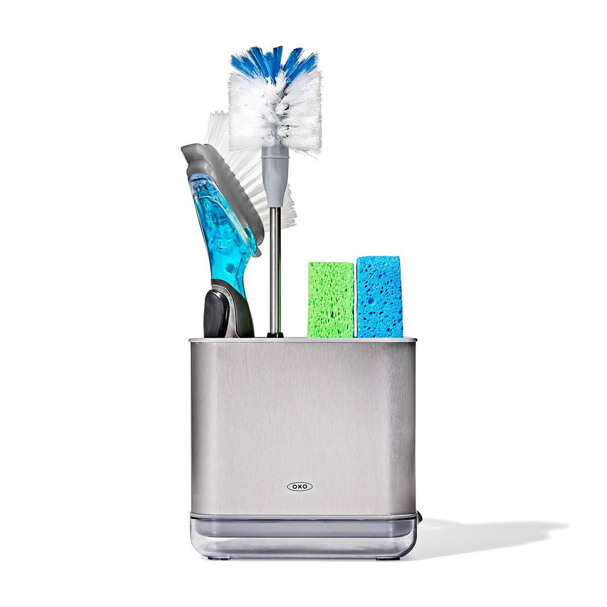 OXO cepillo con pack de recambio indicando reposición económica