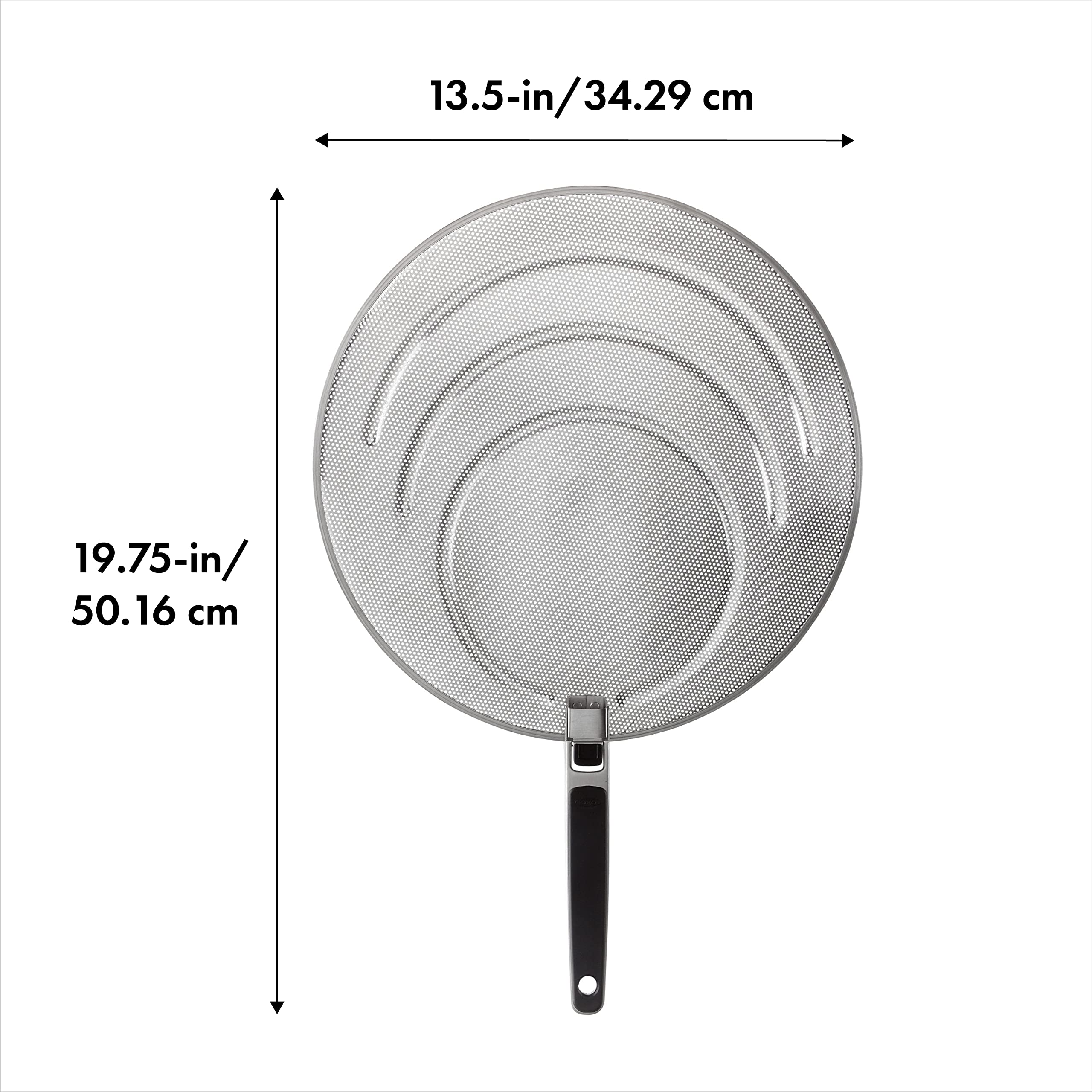 OXO detalle del mango plegable con agarre cómodo y bloqueo seguro