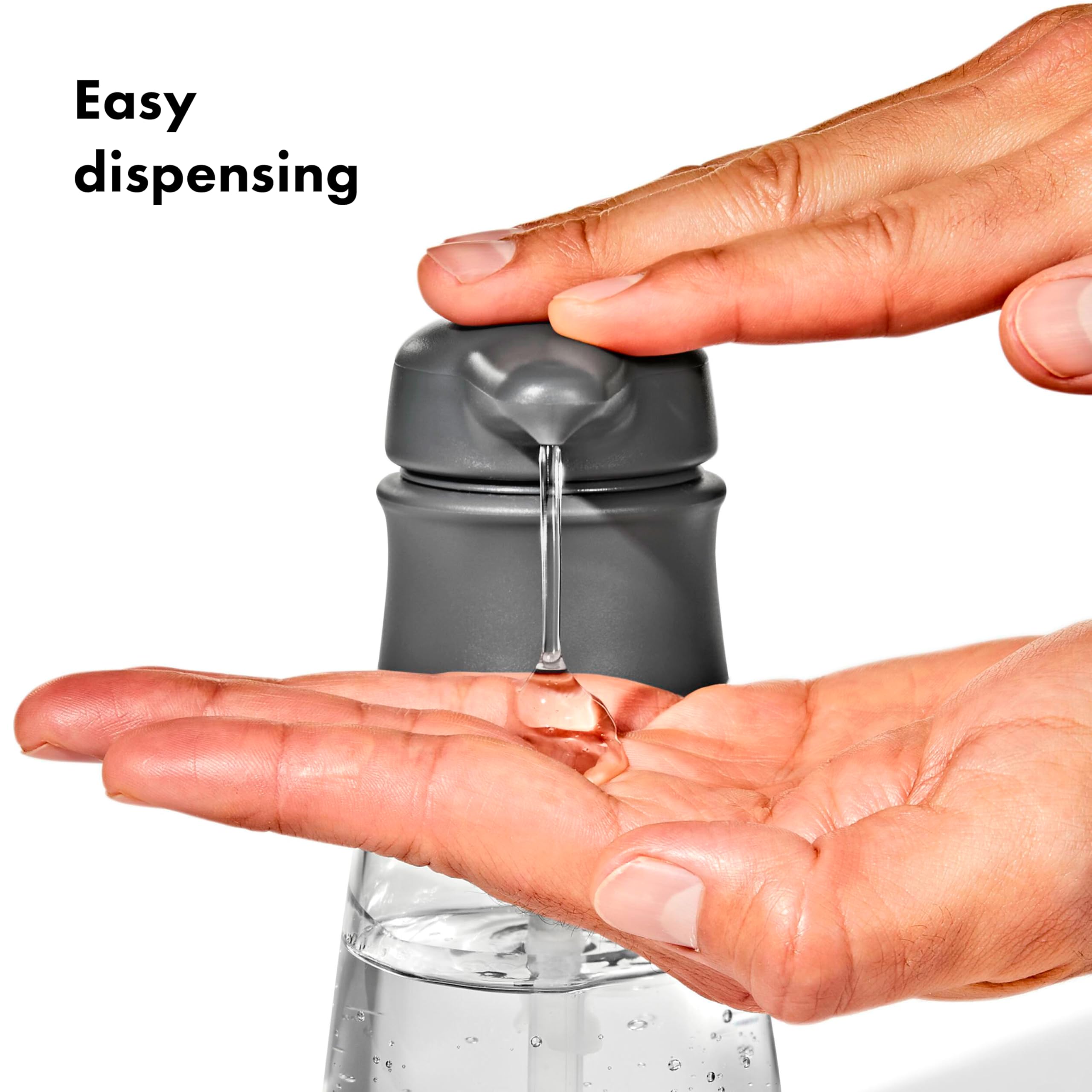 OXO cuerpo transparente que permite ver nivel y evitar sorpresas