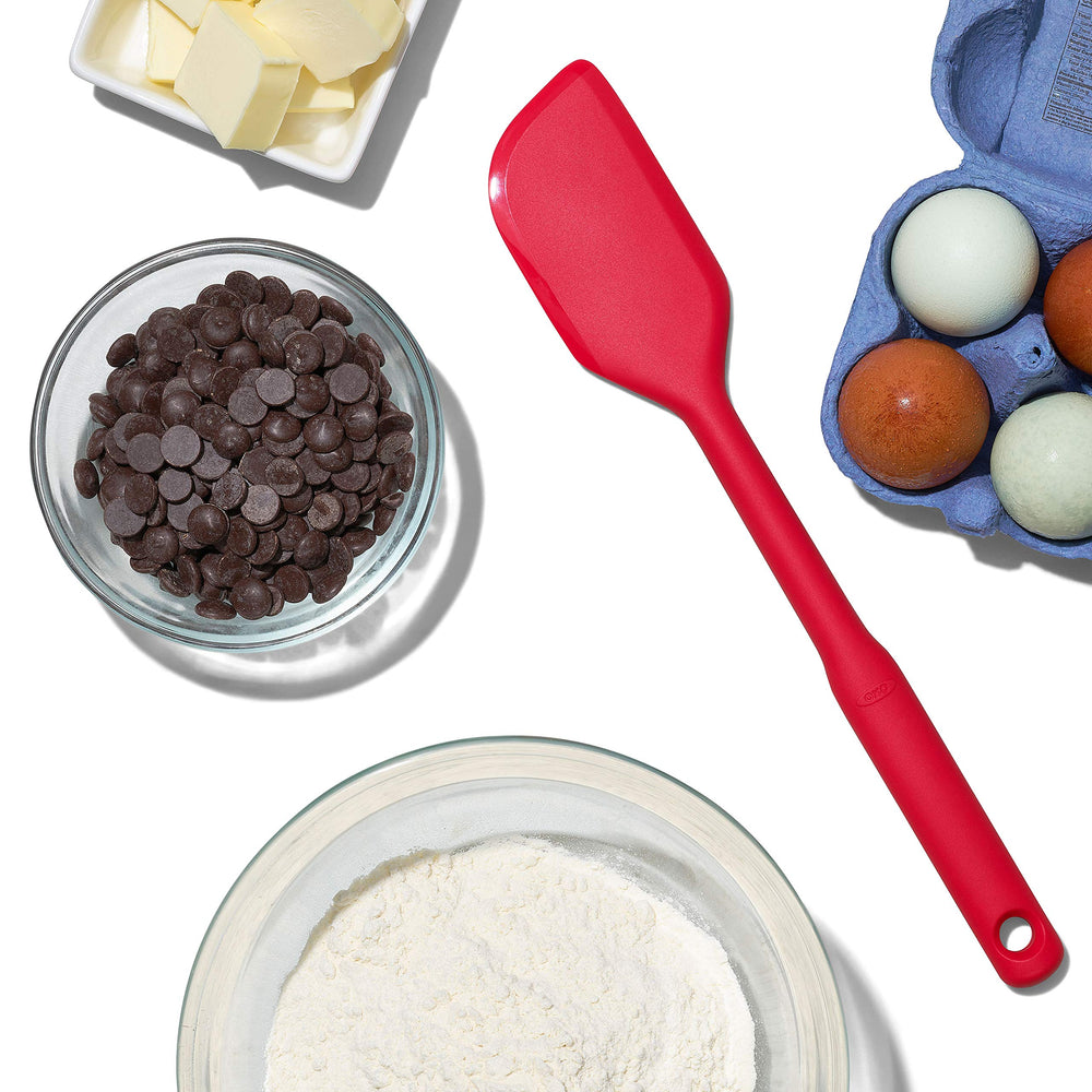 OXO set de espátulas en ambiente de cocina mostrando versatilidad