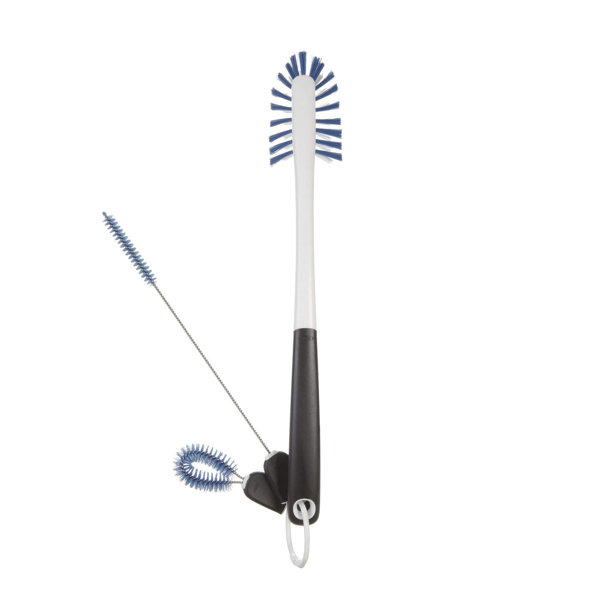 OXO Good Grips vista frontal del paquete mostrando el juego trío, organiza y ahorra espacio