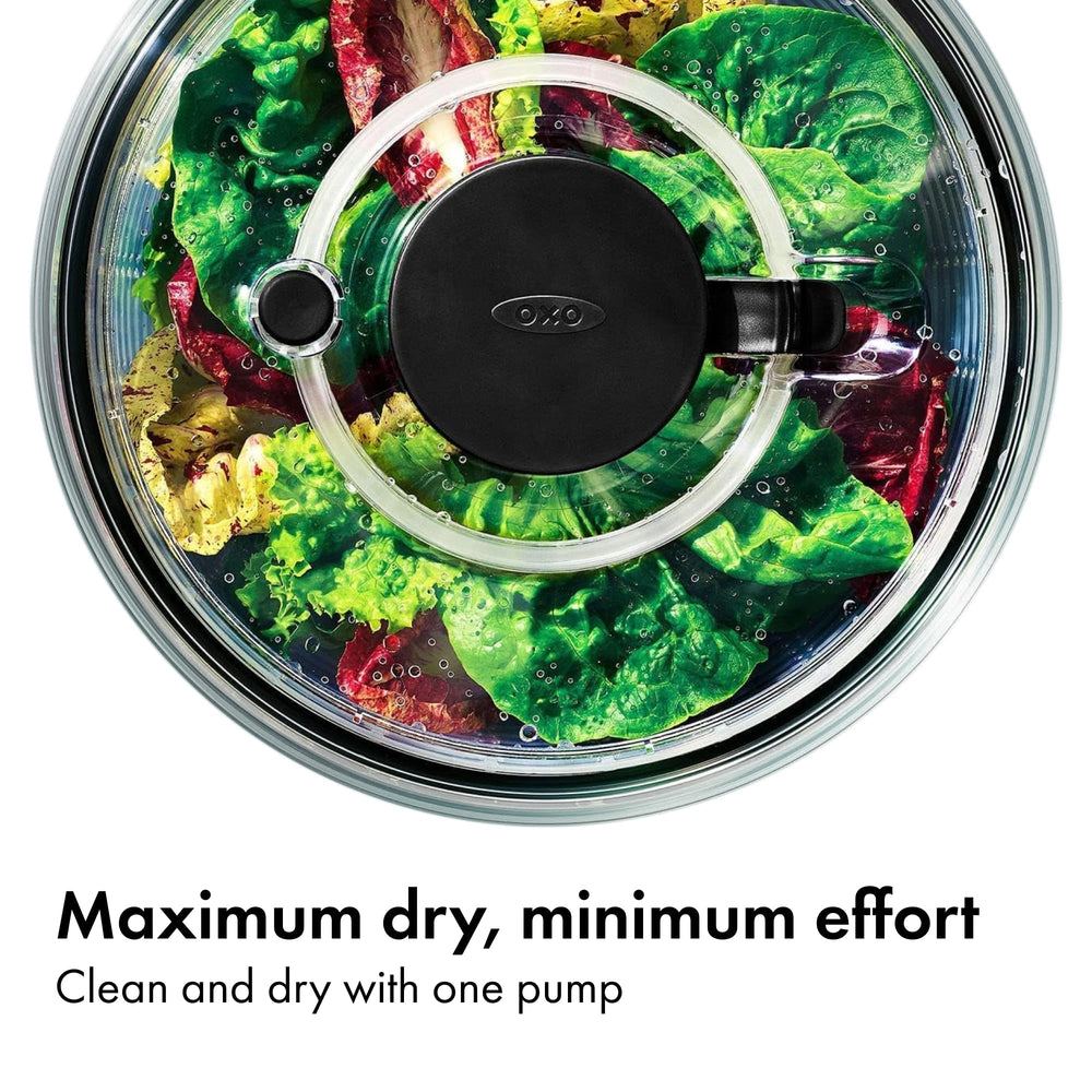OXO basket detail displaying sturdy perforations for fast water drainage