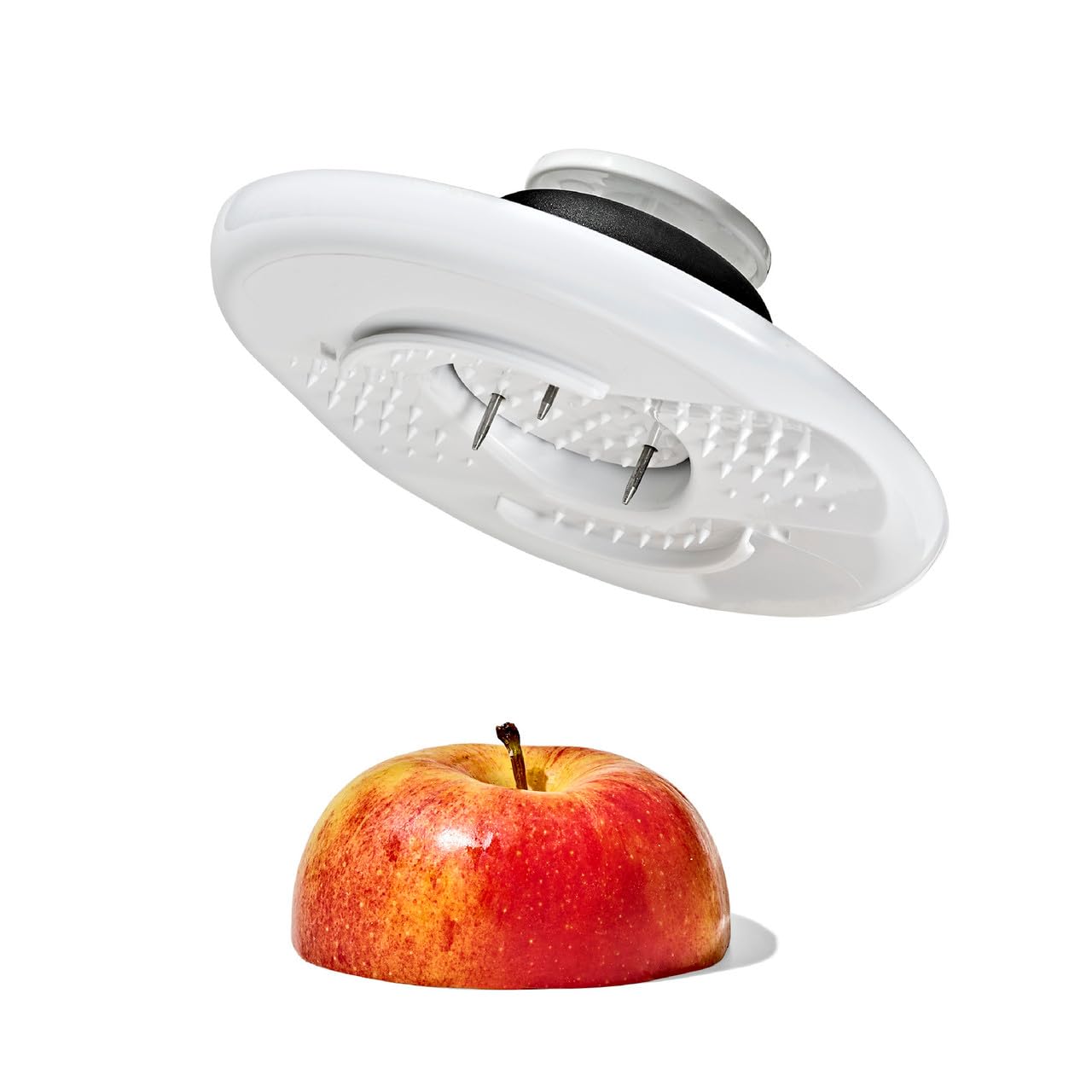 OXO mandoline on kitchen counter illustrating everyday meal prep convenience