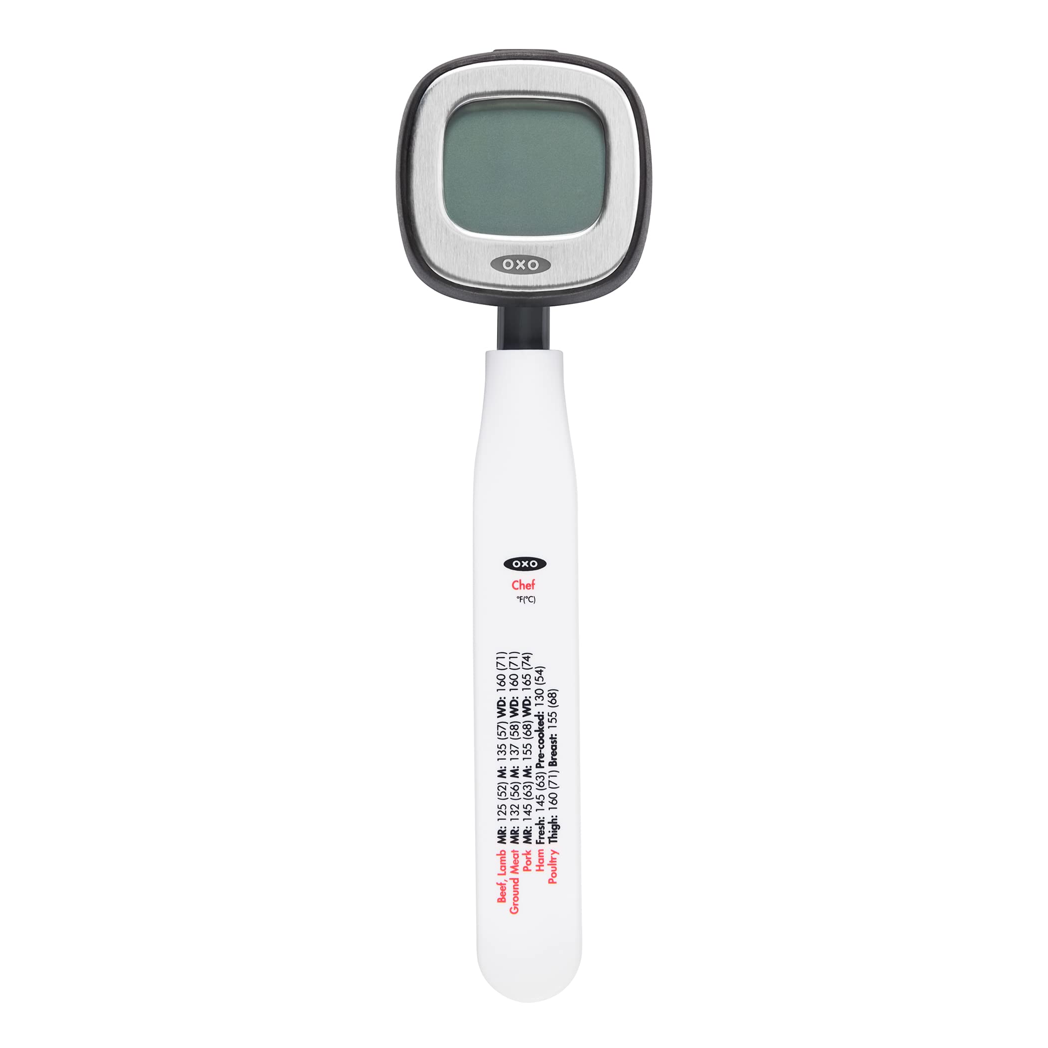 OXO termómetro frontal con pantalla grande y lectura rápida