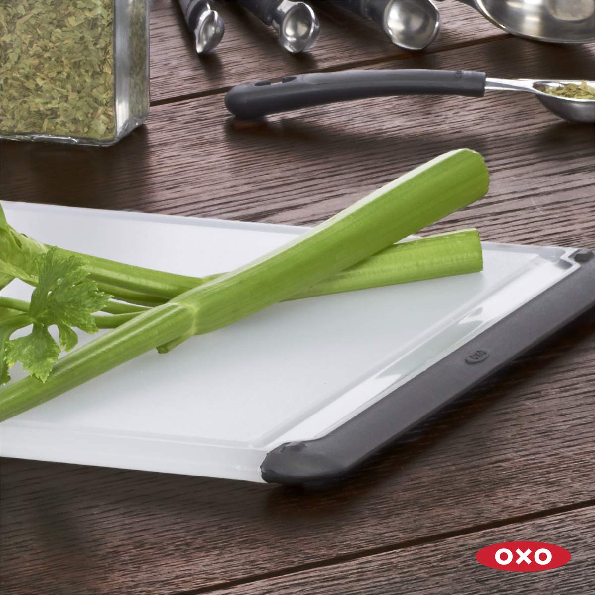 OXO Good Grips board placed ready for dishwasher safe cleaning