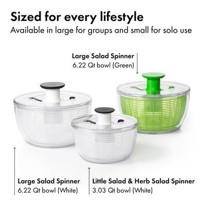 OXO Good Grips brake button on lid demonstrating instant stop safety