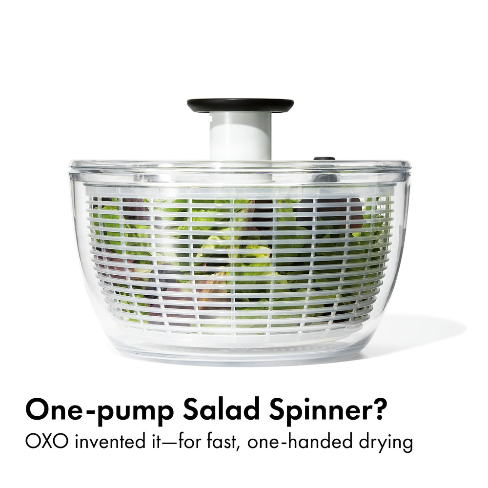 OXO Good Grips soft pump knob close-up for comfortable one-handed spinning