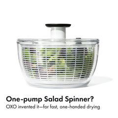 OXO Good Grips soft pump knob close-up for comfortable one-handed spinning