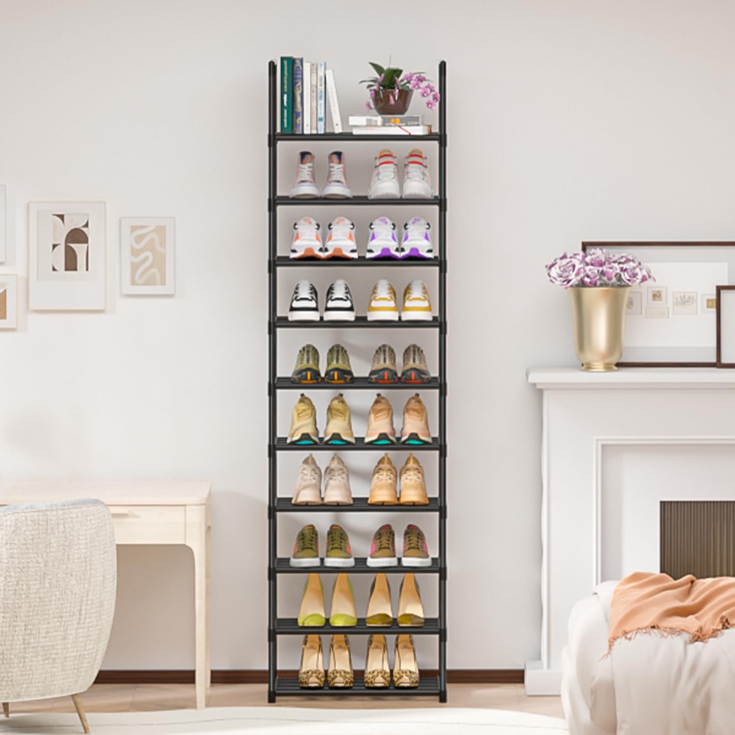 OYREL acabado negro elegante que complementa la decoración