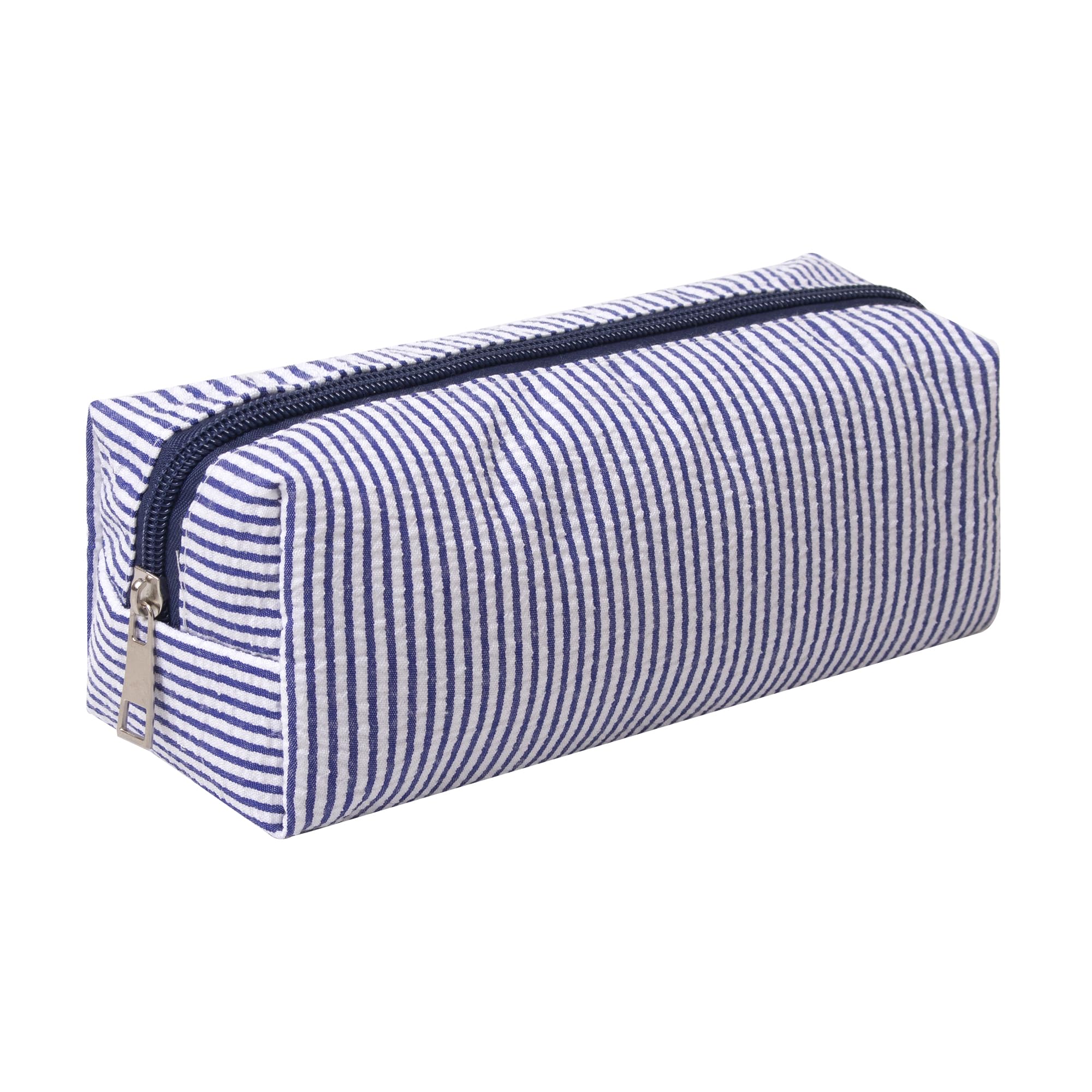 OZAOZ estuche frontal azul marino mostrando su forma y diseño estético