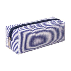 OZAOZ estuche frontal azul marino mostrando su forma y diseño estético