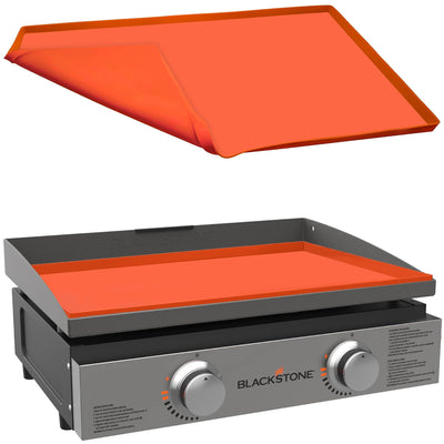 OZG vista frontal de la funda 22" protegiendo la plancha Blackstone