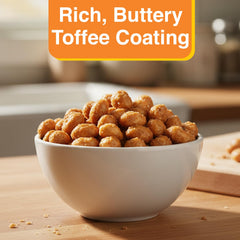P-Nuttles peanut cross-section revealing firm nut center and toffee contrast
