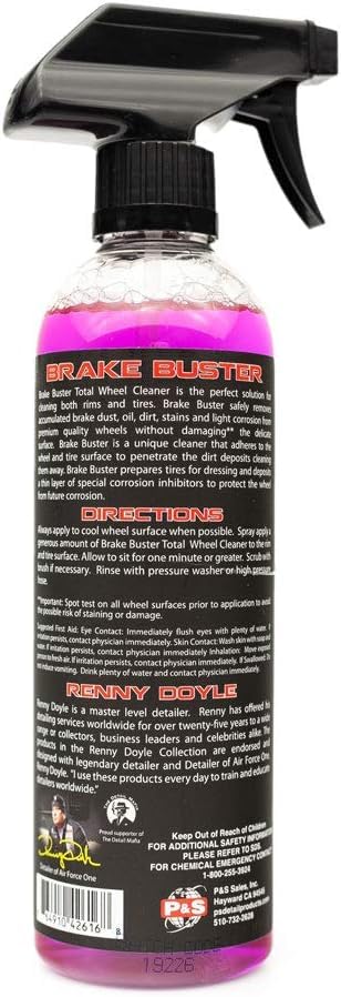 P&S Brake Buster textura en gel en primer plano, adhesión eficaz a suciedad