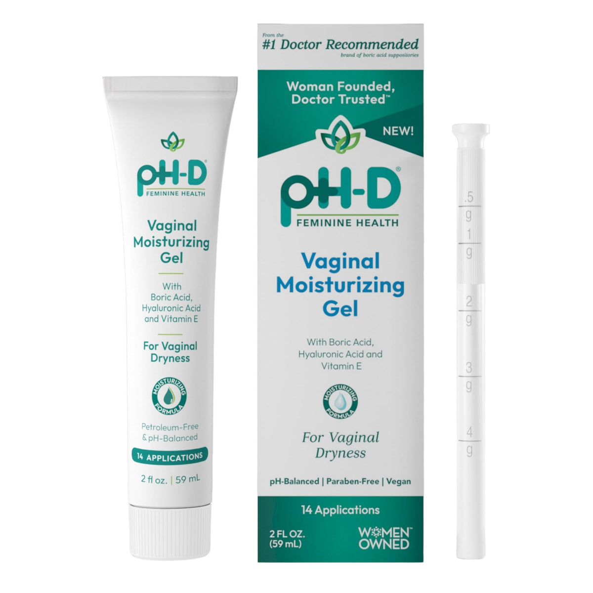 pH-D gel frente del envase mostrando tamaño y rotulado beneficio hidratante