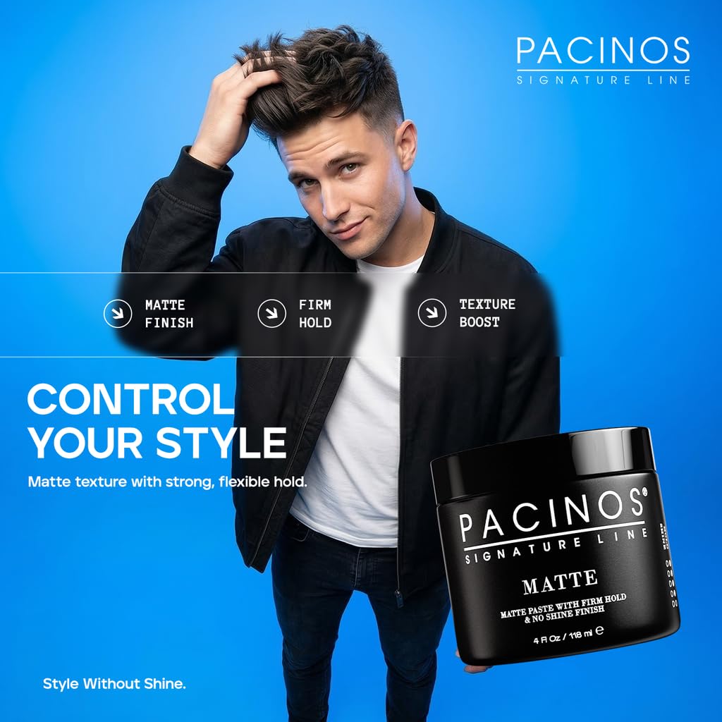 Pacinos estilo Caesar modelado con acabado mate natural