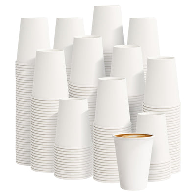 PACKINNO vaso de papel 8 oz frontal mostrando diseño y capacidad