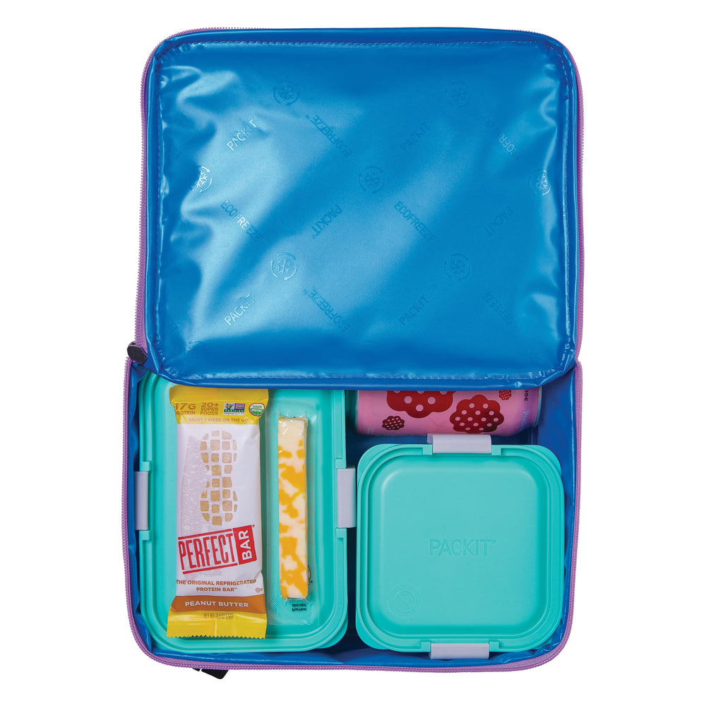 PackIt bolsillo frontal con cremallera para guardar cubiertos y snacks