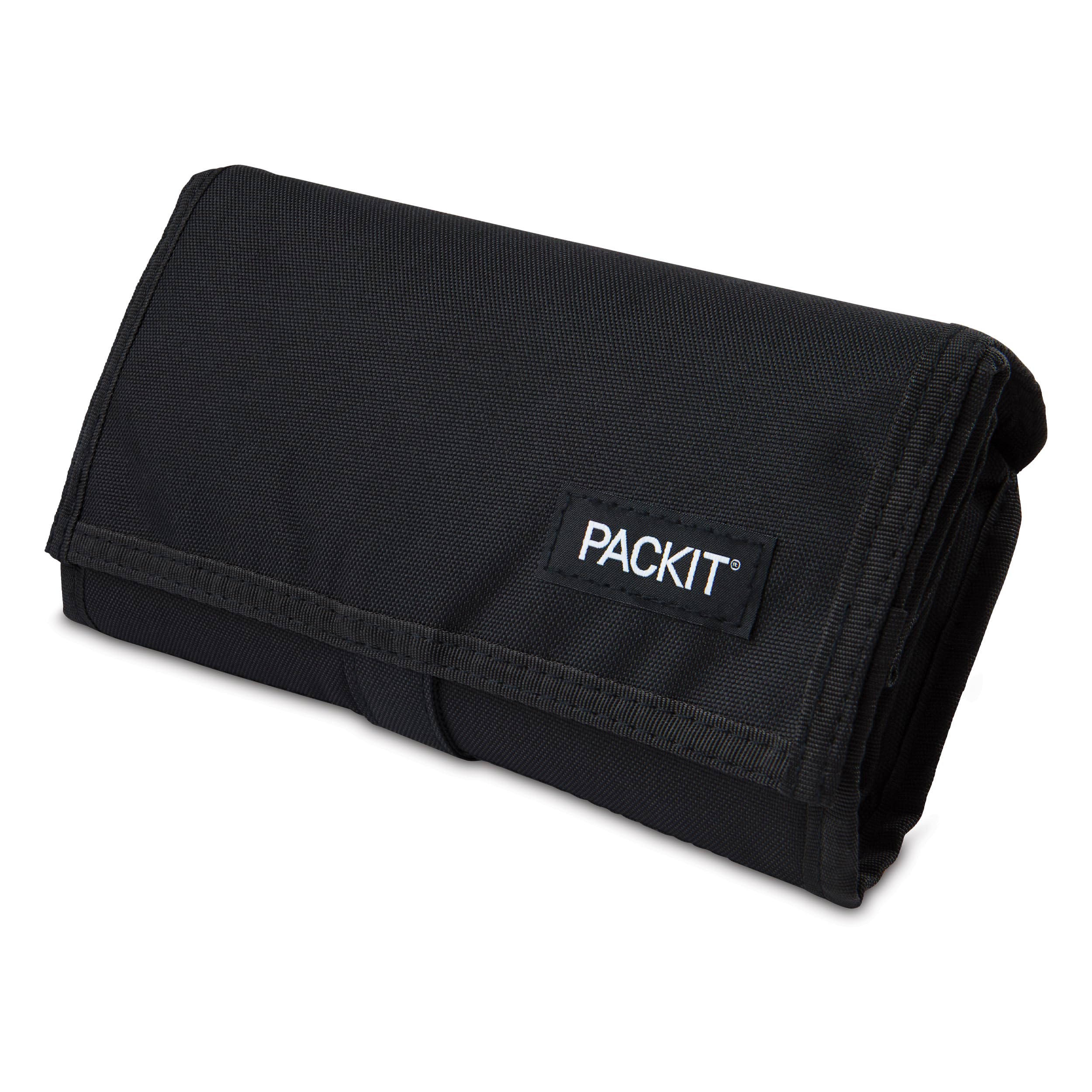PackIt folded flat in freezer showing compact storage and easy preparation benefit