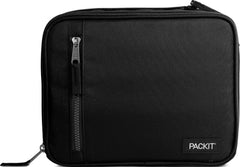 PackIt lonchera frente negro mostrando diseño compacto y profesional