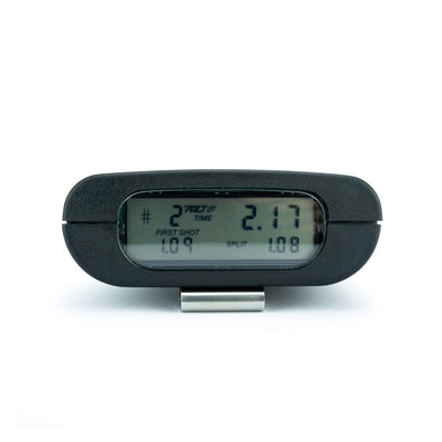 PACT Club Timer III empaque indicando fabricación en Texas y fiabilidad