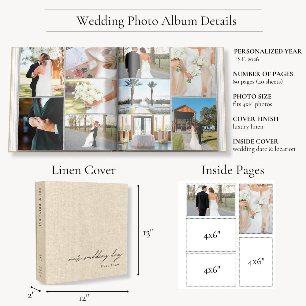 Paige McRae Home & Decor etiqueta personalizada EST. 2026 como detalle único